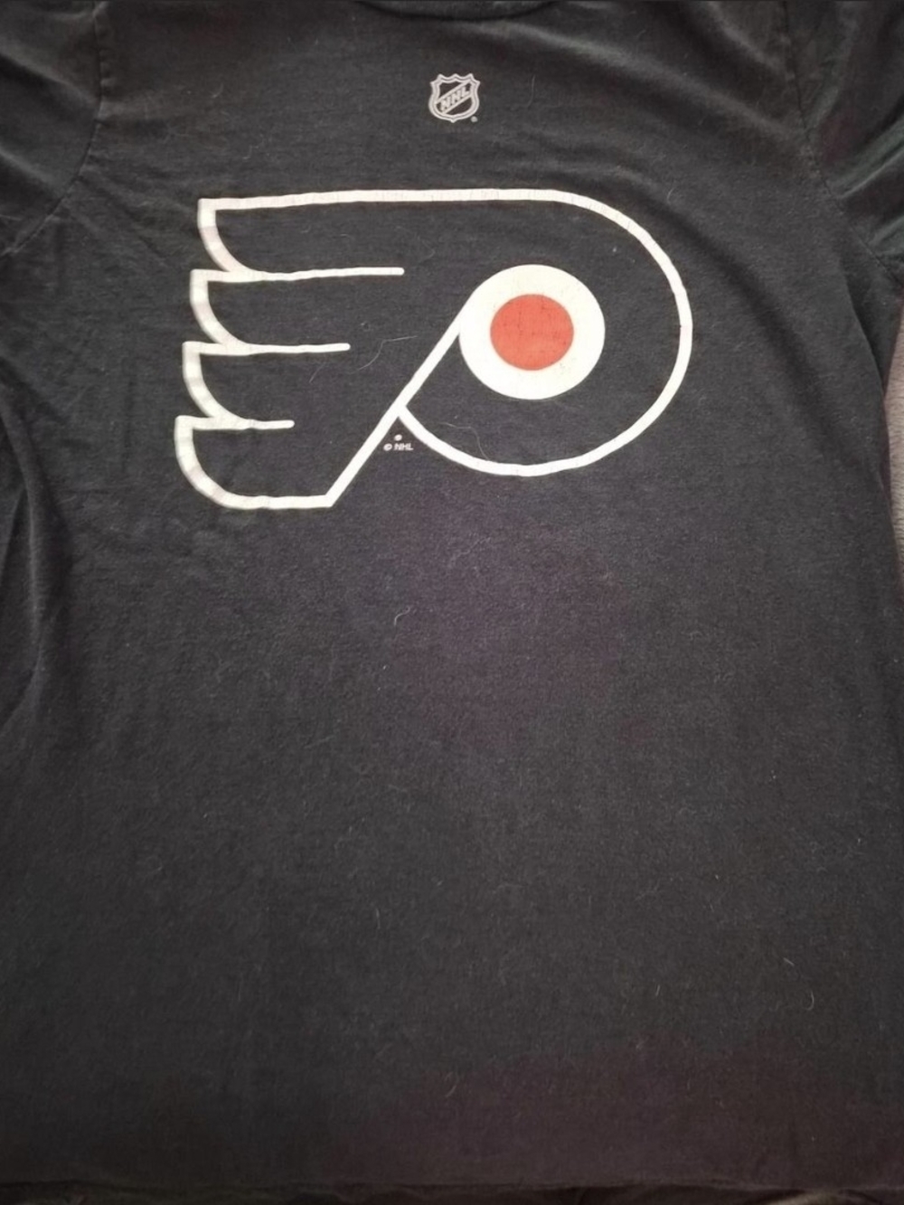 NHL Philadelphia Flyers Black Logo T-Shirt